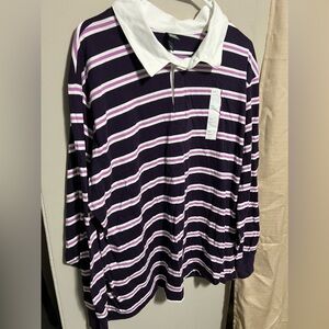 Wild Fable size xxl long sleeve collared button up shirt nwt